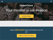 Tablet Screenshot of donordrive.com