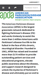 Mobile Screenshot of apdaparkinson.donordrive.com